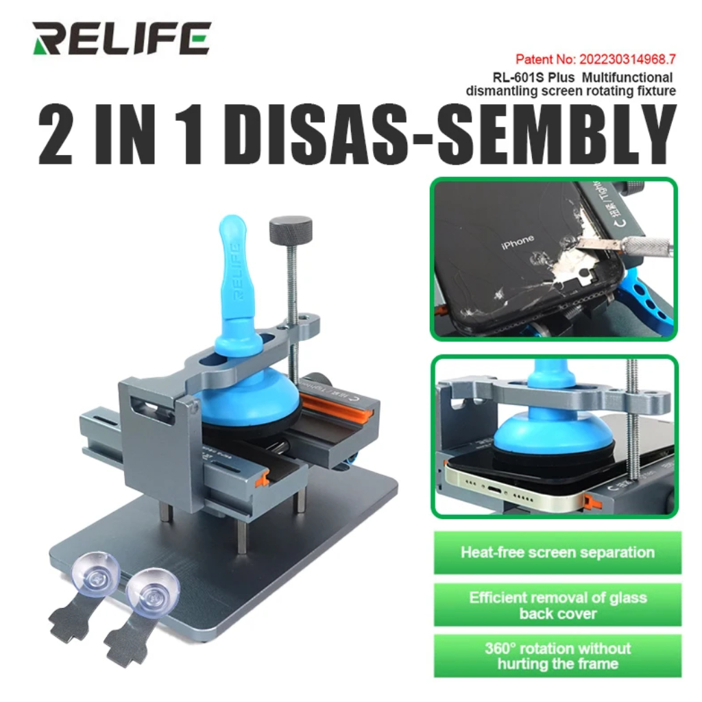 9GMN Relife Rl-601S / Rl-601S Plus / Luowei Lw-301 Pro Rotating Universal Fixture Clamp