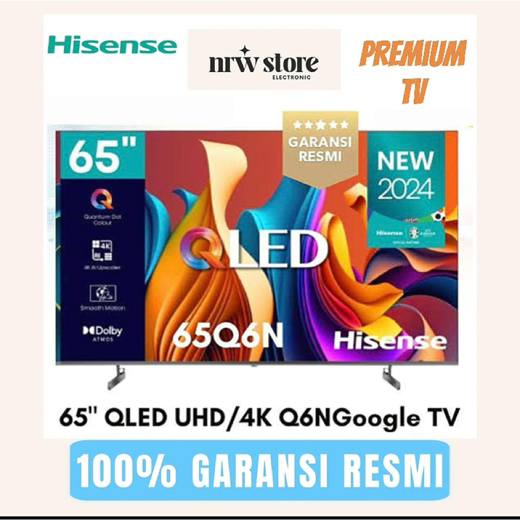 HISENSE QLED 65 inch 65Q6N DOLBY ATMOST