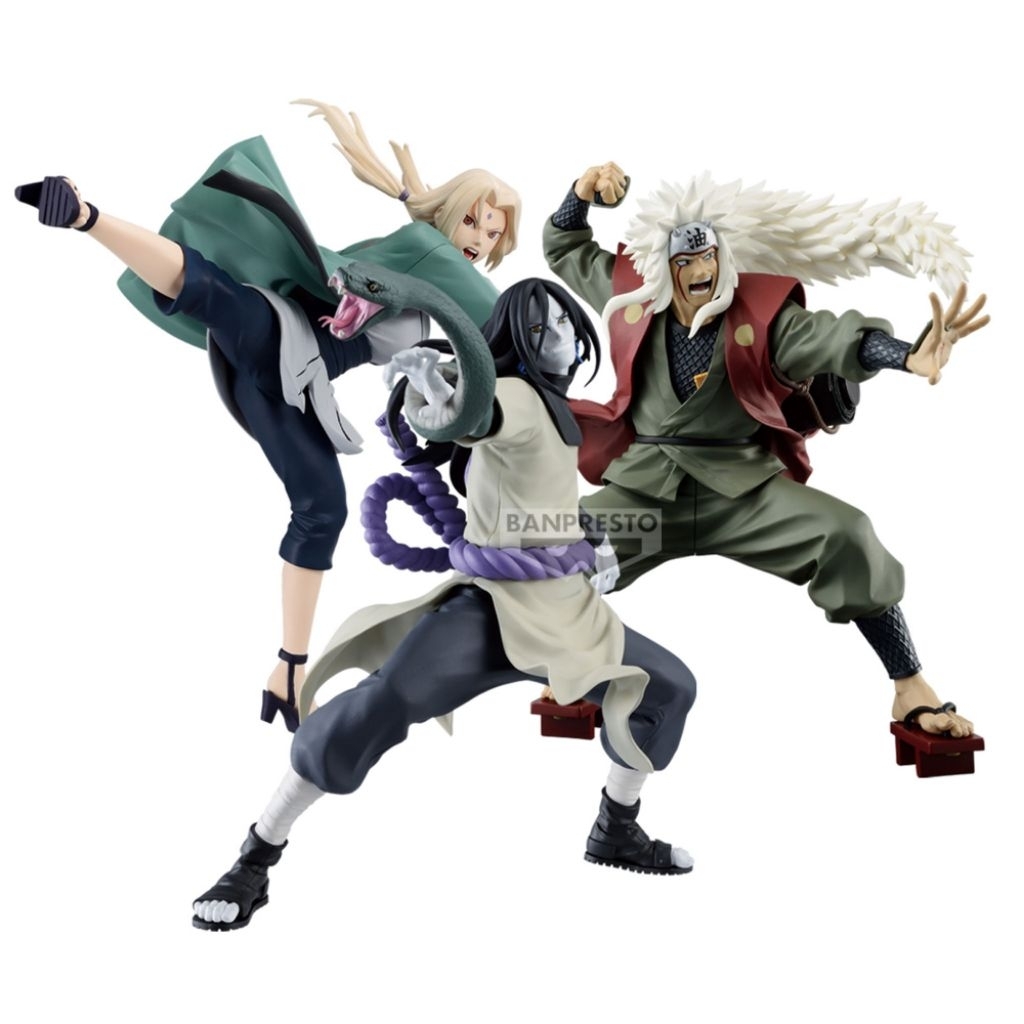 Naruto Shippuden Sannin Legendary Senin Legendaris Orochimaru Jiraiya Tsunade Banpresto
