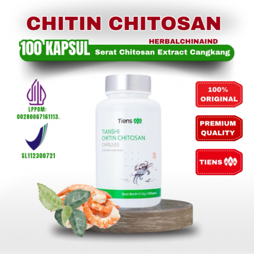 [HerbalChinaTCM] Chitin Chitosan TIENS / solusi gerd asam lambung / Atasi Asam Lambung