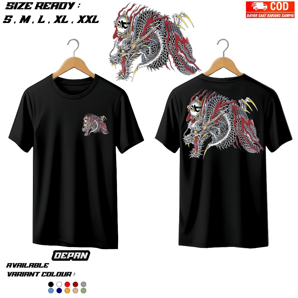 Baju Distro KAZUMA KIRYU YAKUZA Apparel Unisex - Katun - Baju Kekinian