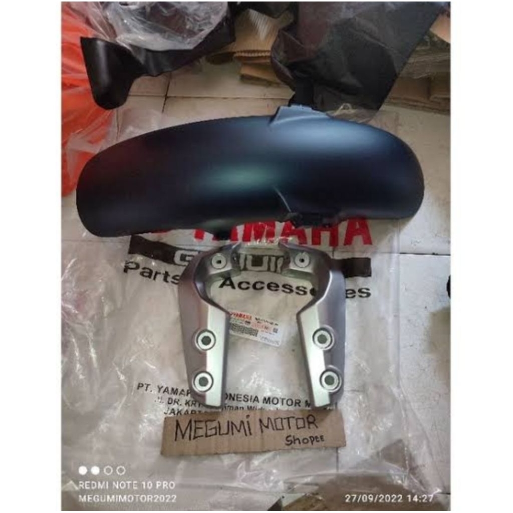 SPAKBOR DEPAN SET YAMAHA XSR 155 XSR155 BIRU DOFF ORIGINAL