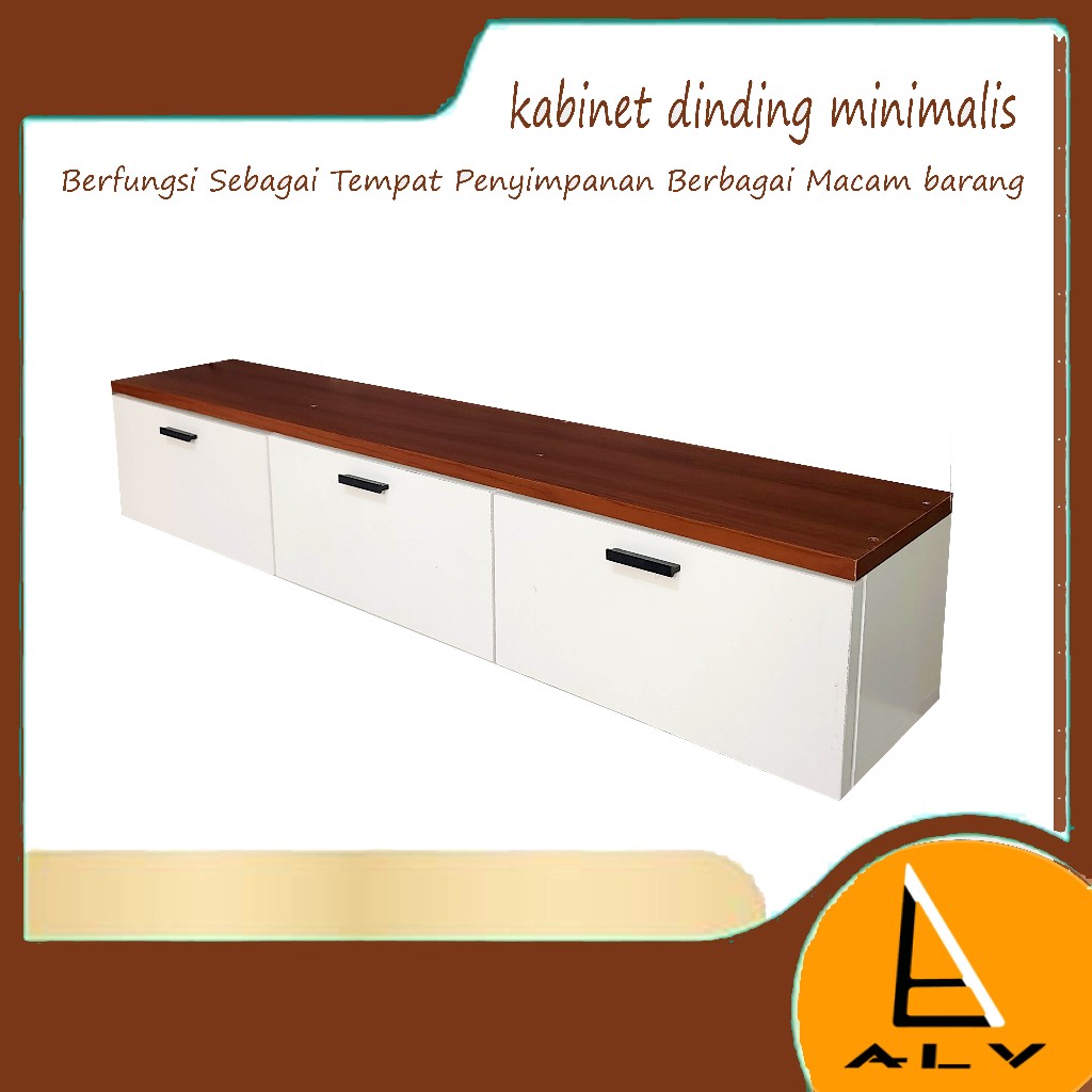 ALVWOOD Meja TV Gantung Rak tv modern Rak TV Minimalis