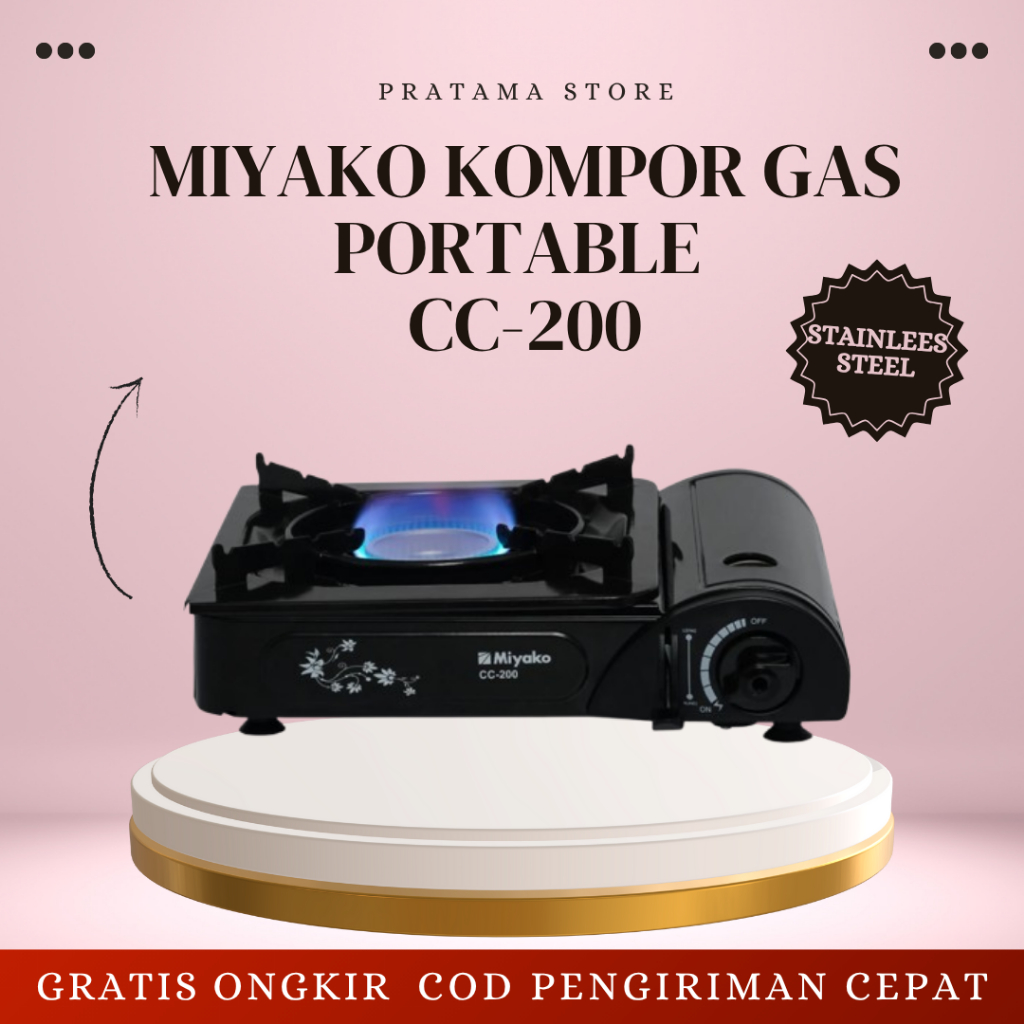 KOMPOR GAS PORTABLE MIYAKO CC-200