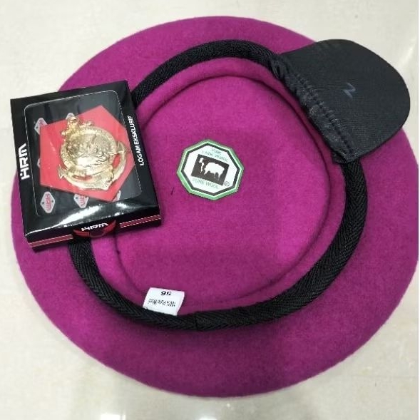 BARET UNGU MARINIR CAMEL PURE WOOL