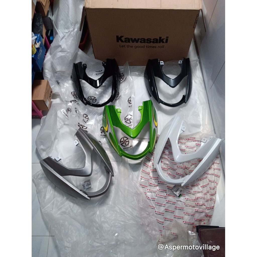 tameng dasi kawasaki Zx130 batok lampu depan zx130
