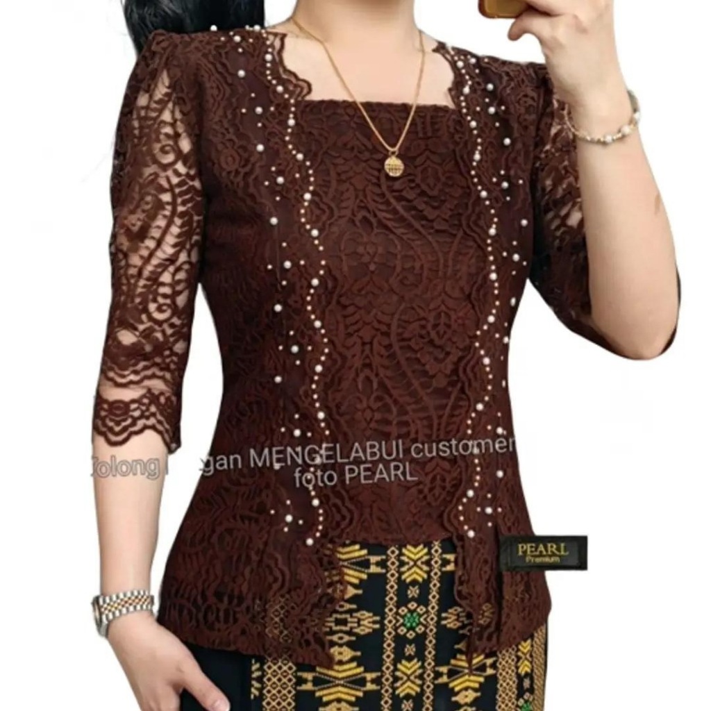 DF1 BLUS KARTINI MUTIARA /BAJU KEBAYA BROKAT kutu baru PESTA BATAK