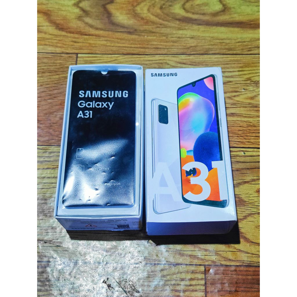 KARDUS DUS BOX HP KONDISI SESUAI DI FOTO SAMSUNG A31 RAM 8/128 ORIGINAL BAWAAN