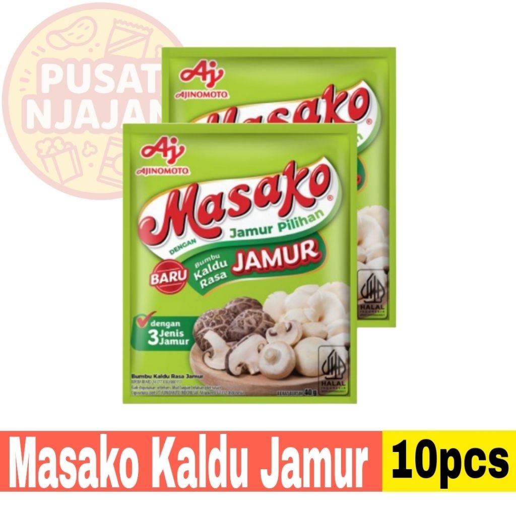 

Masako Bumbu Kaldu Jamur Renceng isi 12pcs