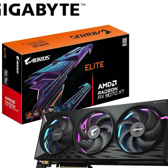 AORUS radeon Gigabyte RX 9070 XT Aourus Elite 16G 16GB rx9070 rx9070XT 9070XT