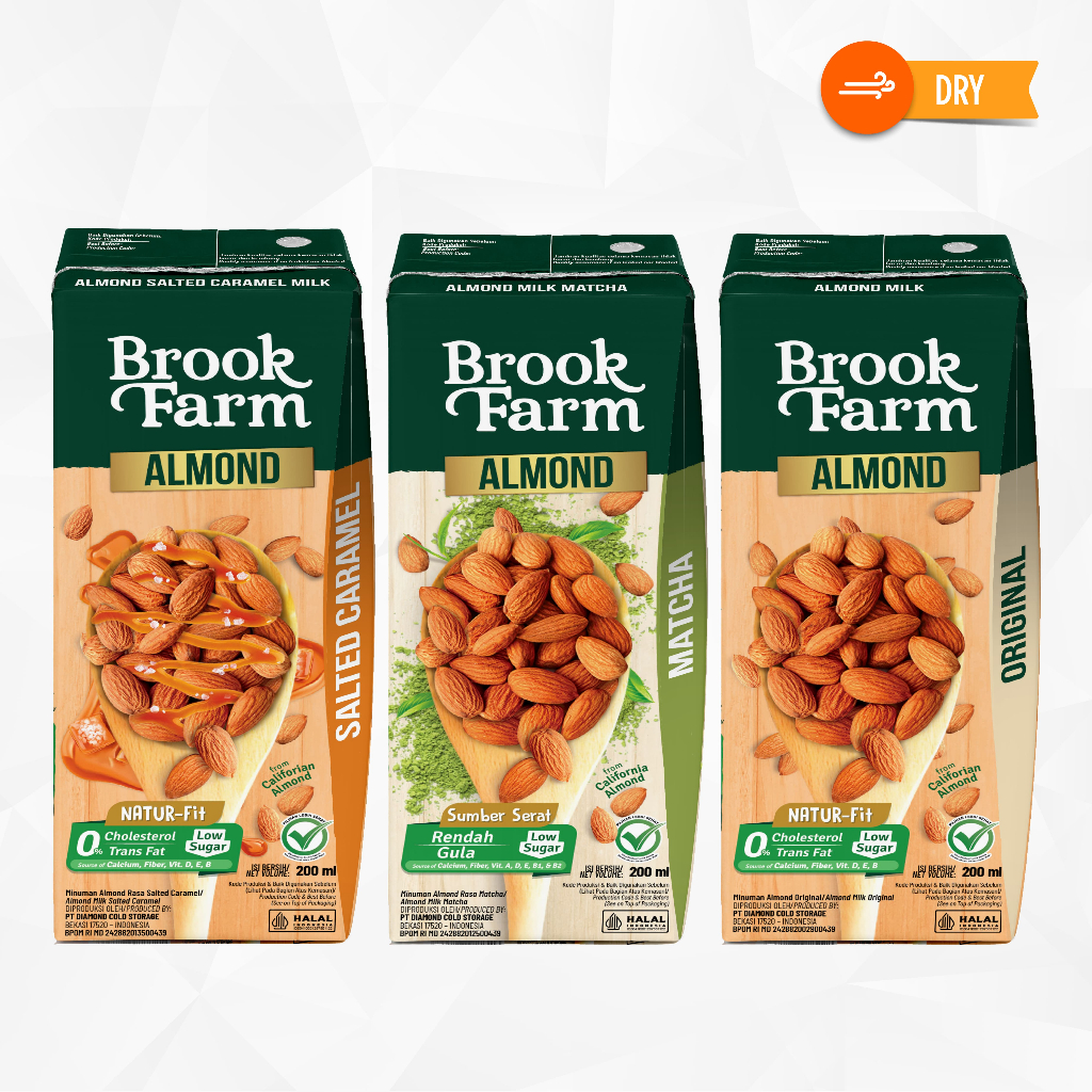 

BROOKFARM UHT ALMOND 200 ML