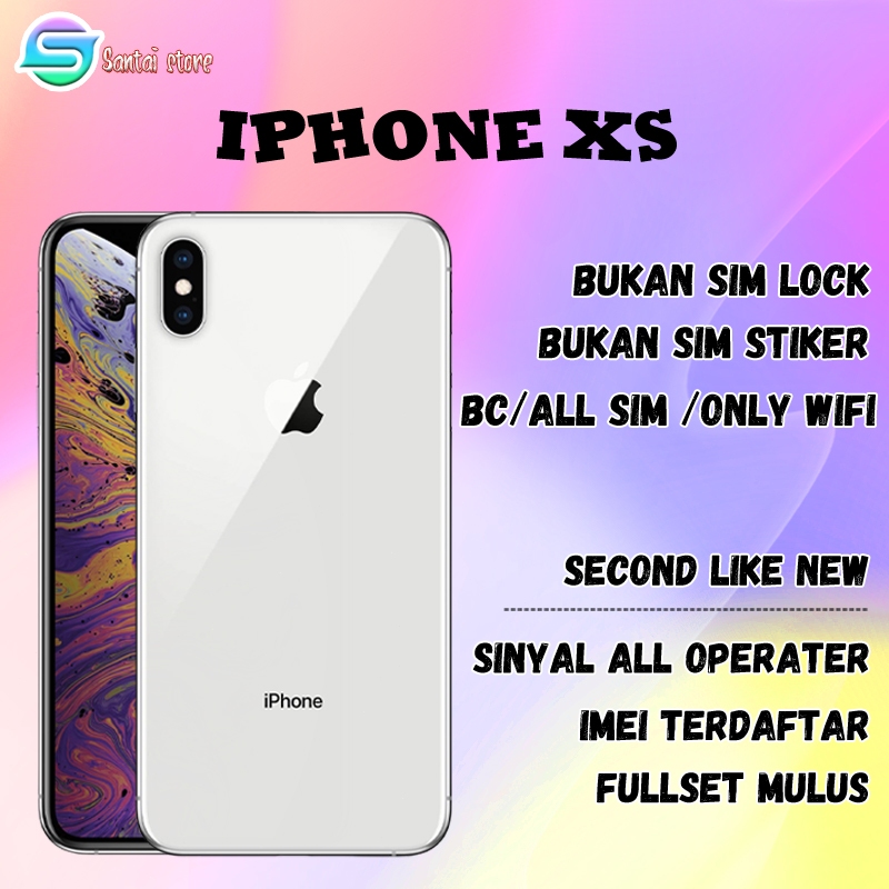 iPhone XS 64G 256G Fulset Second 100%ORIGINAL No Refurb All fungsi aman Bekas IMEI Terdaftar phoneXS