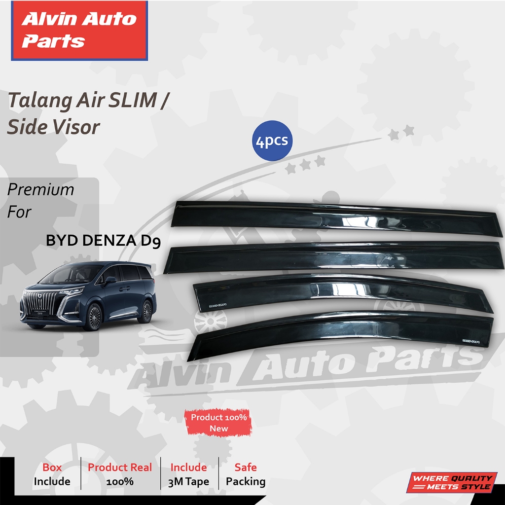 TALANG AIR  DENZA D9 SLIM / SIDE VISOR BYD DENZA D9 SLIM / ACCESSORIES BYD DENZA D9