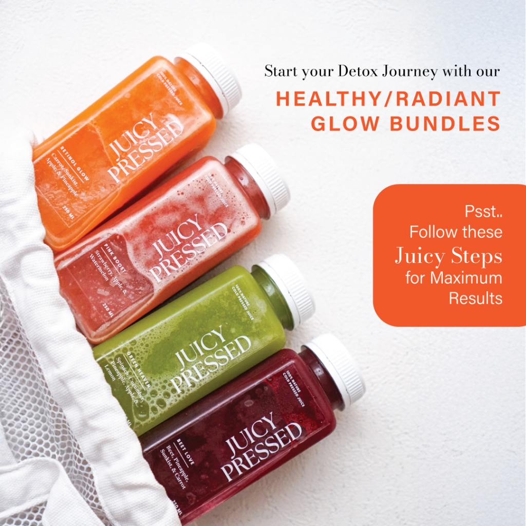 

Radiant glow / Paket 8 botol Jus detox Cold Pressed Juice Bandung