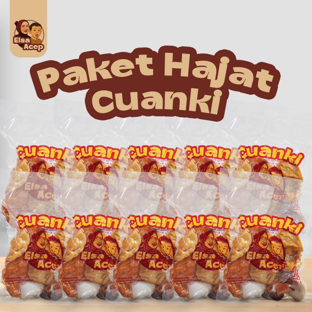 

Elsa Acep Paket Hajat Cuanki Instant Premium 10Pcs | Cuanki Kuah Pedas Gurih Halal Khas Bandung