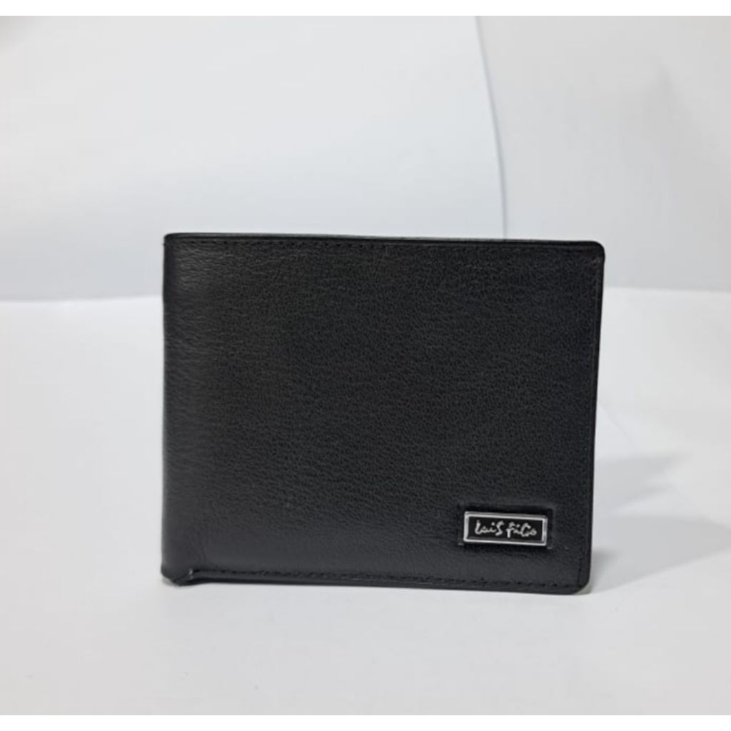Luis Figo Dompet Pria Pendek Dompet Cowok Lipat Hitam