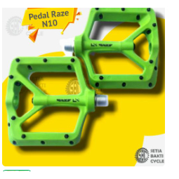 Pedal Bearing Raze N90/Pedal Sepeda/MTB/Lipat As Besar - HIJAU