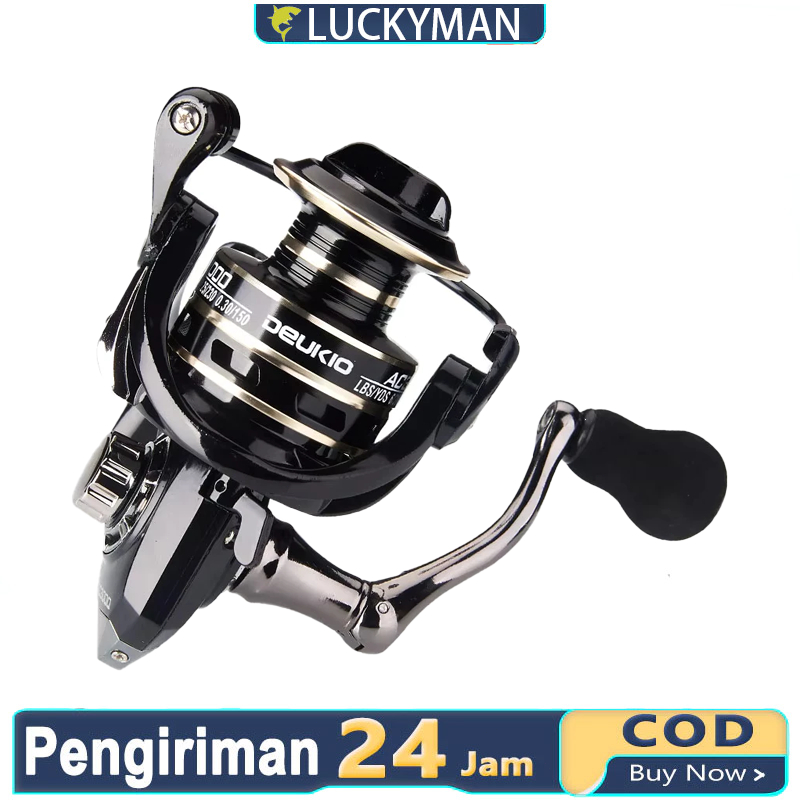 Reel Pancing Logam Berkualitas Tinggi Roda Pemintal Reel Pemintal Pancing Serbaguna untuk Memancing 