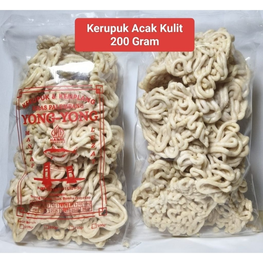 

Kerupuk Acak Kulit Ikan Tenggiri (200gram)