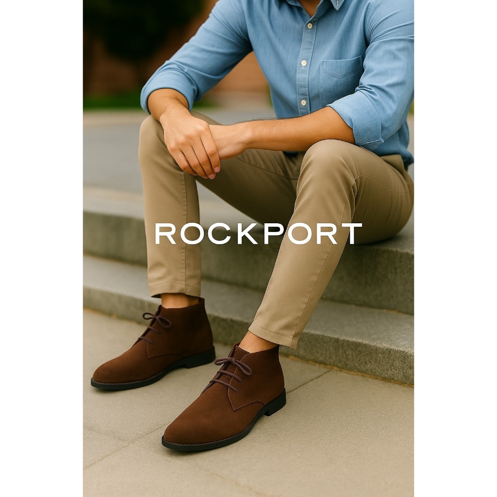 Sepatu second suede original Boots Rockport