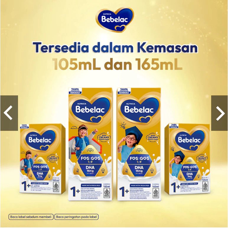 

Bebelac UHT Plain 1+ 105ml / 165ml