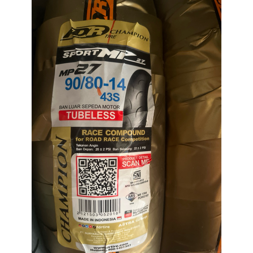 BAN FDR MP 27 90/80 ring 14 soft compound
