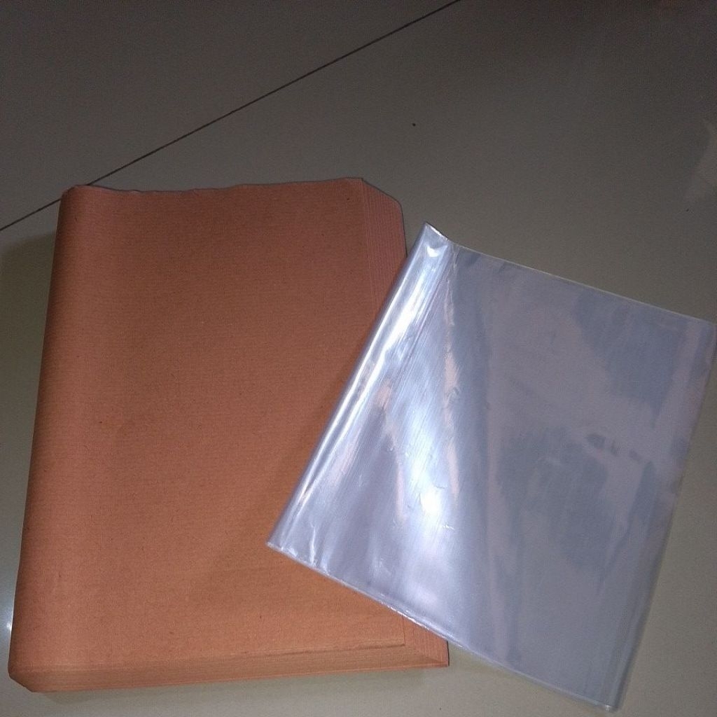 

sampul & plastik buku kwarto ukuran buku standar isi 10pcs