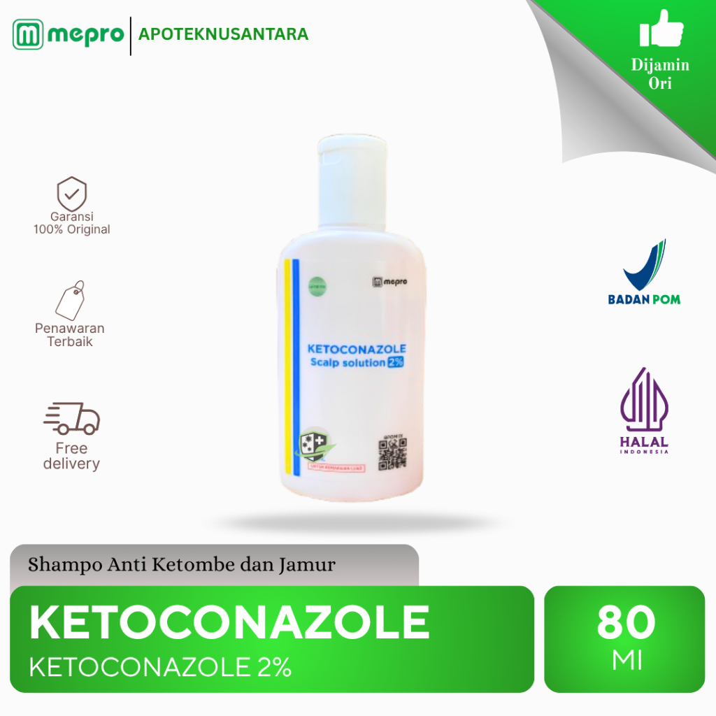 KETOCONAZOLE | SHAMPO ANTI JAMUR & KETOMBE 80ML | SCALP SHAMPO SOLUTION