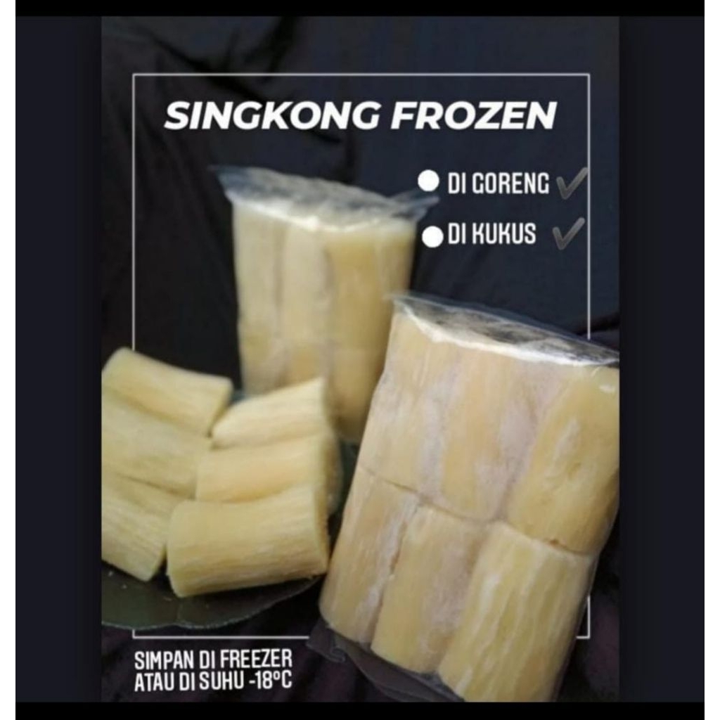 

singkong frojen , singkong enak gurih , tinggal goreng