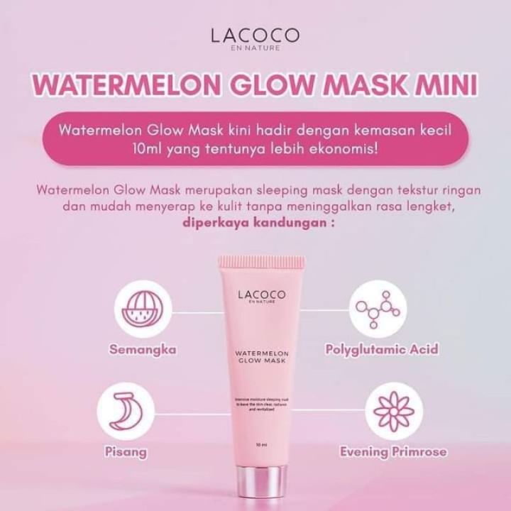 LACOCO WATERMELON GLOW MASK 10ML