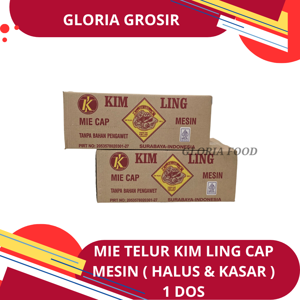

KIM LING MIE TELUR - PANJANG HALUS & PANJANG KASAR - KARTON ( ISI 20 PAK @ 200 gram )