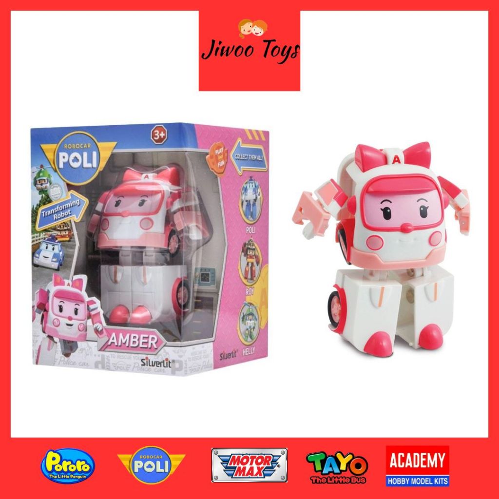 Silverlit Robocarpoli Transforming Robot Amber 83172/Mainan Robot