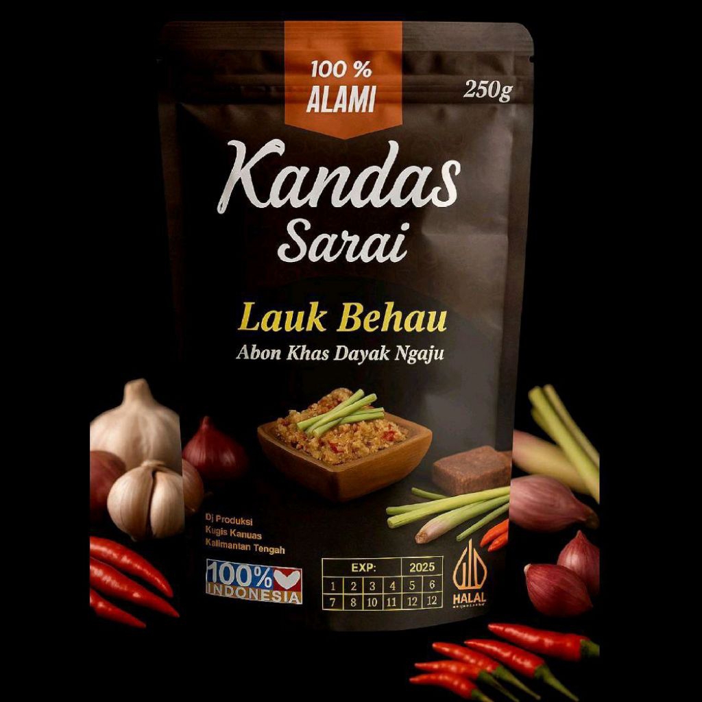 

KANDAS SARAI LAUK BEHAU (IKAN GABUS SAMBAL SEREH KHAS DAYAK NGAJU KALIMANTAN TENGAH)
