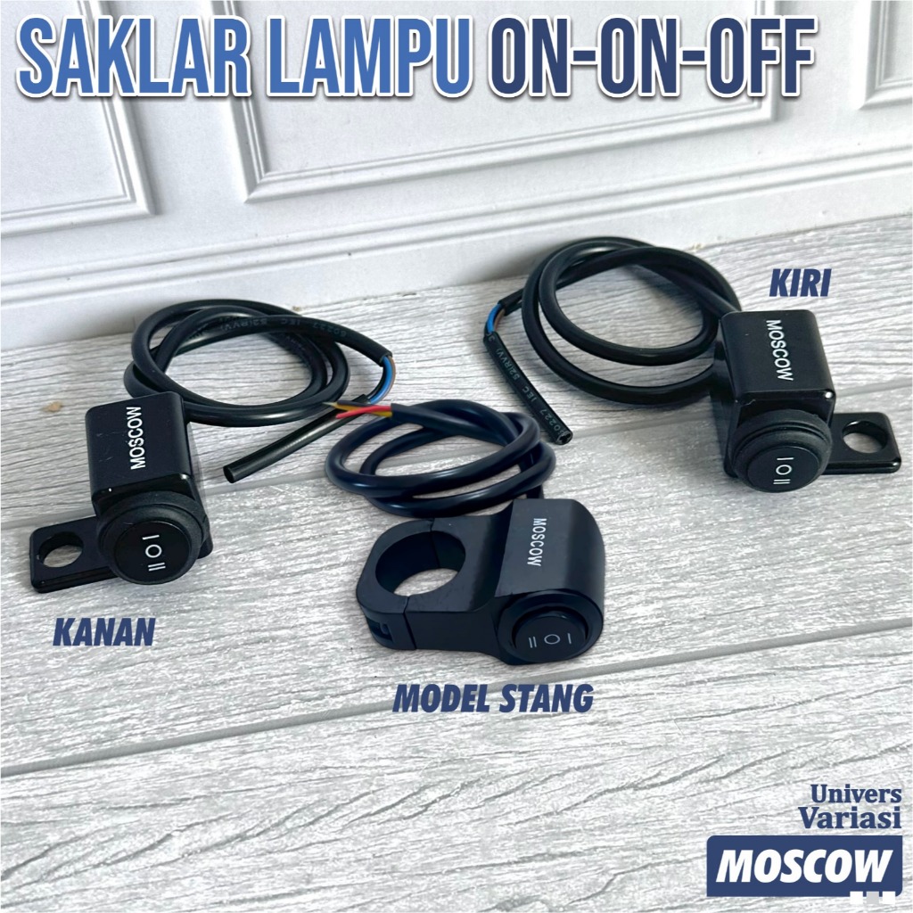 SAKLAR TOMBOL ON OFF LAMPU JAUH KANAN KIRI SPION STANG XRIDE KLX CRF Saklar Motor Lampu On Of 2 Tomb
