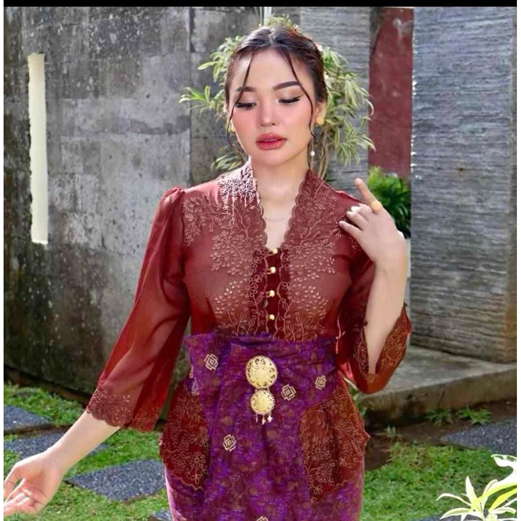Kebaya bali bordir Kebaya bali murah Kebaya jadi bali Kebaya bordir murah Kebaya putih kebaya bunga