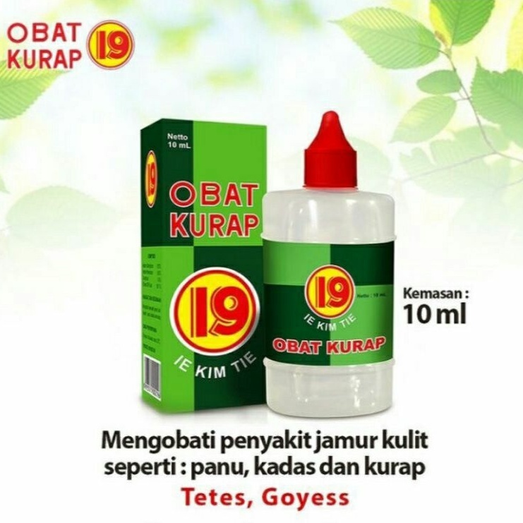Obat Kurap 19 Cair 10ml - Obat Penghilang Panu Anak Kadas Kurap Cair Paling Ampuh Obat Gatel Gatal S
