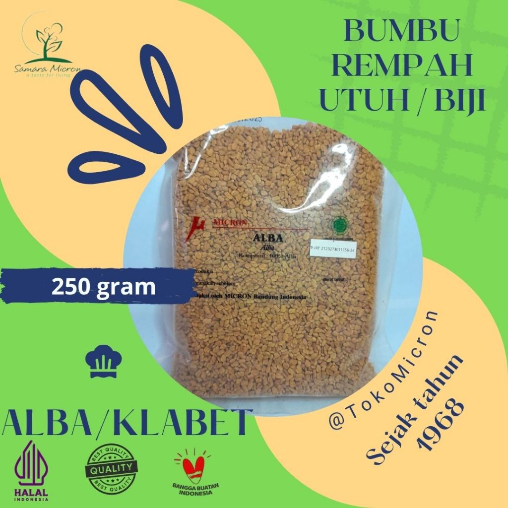 

Samara Micron - Alba Biji / Utuh - Kulabet Biji / Utuh 250 gr
