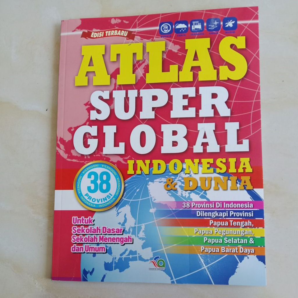 Atlas Super Global Indonesia - Dunia 38 provinsi.