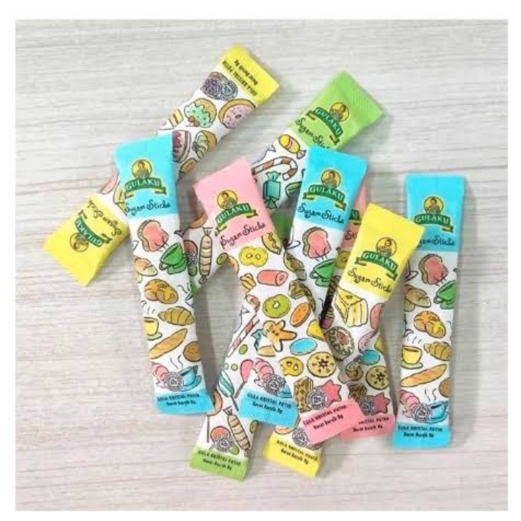 

Gulaku Sachet / Stick 250 Pcs Gula Pasir Sachet Gulaku Gula Pasir