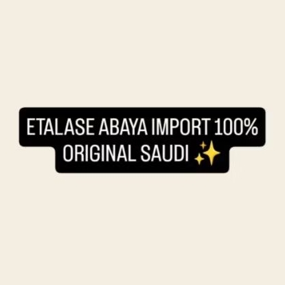 ABAYA IMPORT 100% ORIGINAL SAUDI