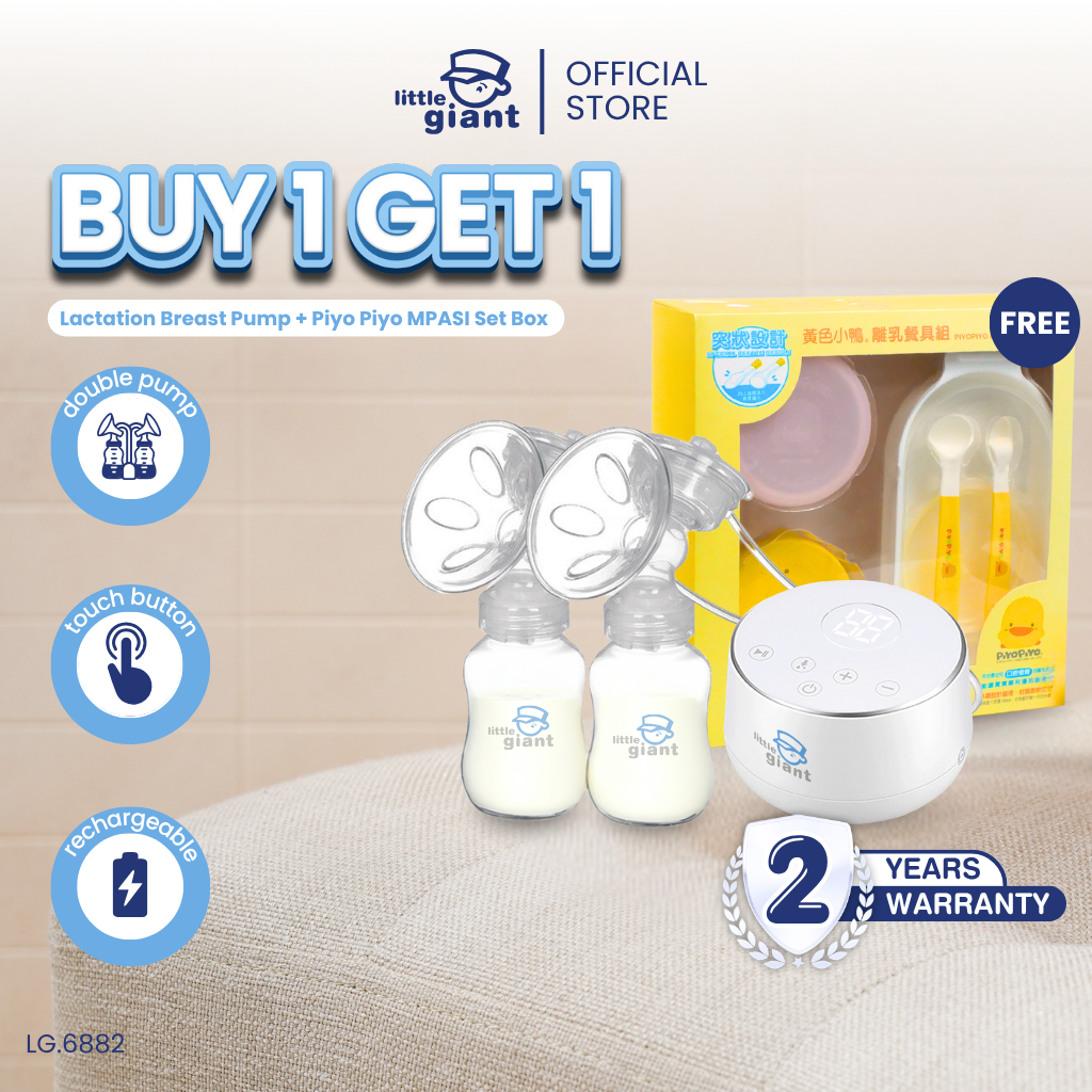 Little Giant Lactation Rechargeable Double Breast Pump (Premium Edition) | Pompa ASI Electric | Pump