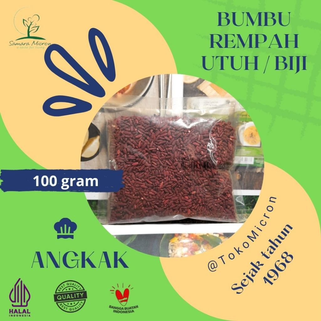 

Bumbu Dasar Samara Micron - Angkak biji - Rempah Angkak Utuh
