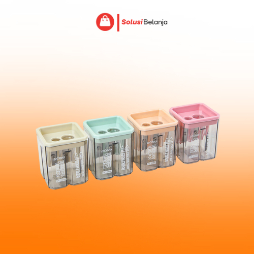 

Rautan Pensil 2 Lubang / Serutan Pensil Warna Warni / Rautan Serutan Pensil Warna Wadah Besar Murah Berkualitas Y3441