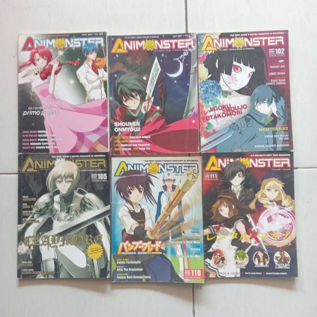 Majalah ANIMONSTER Original Bekas Baca Deskripsi