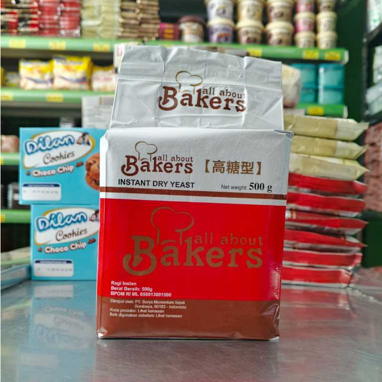 

AA BAKERS / ALL ABOUT BAKERS INSTAN DRY YEAST / RAGI INSTAN - 500 GRAM