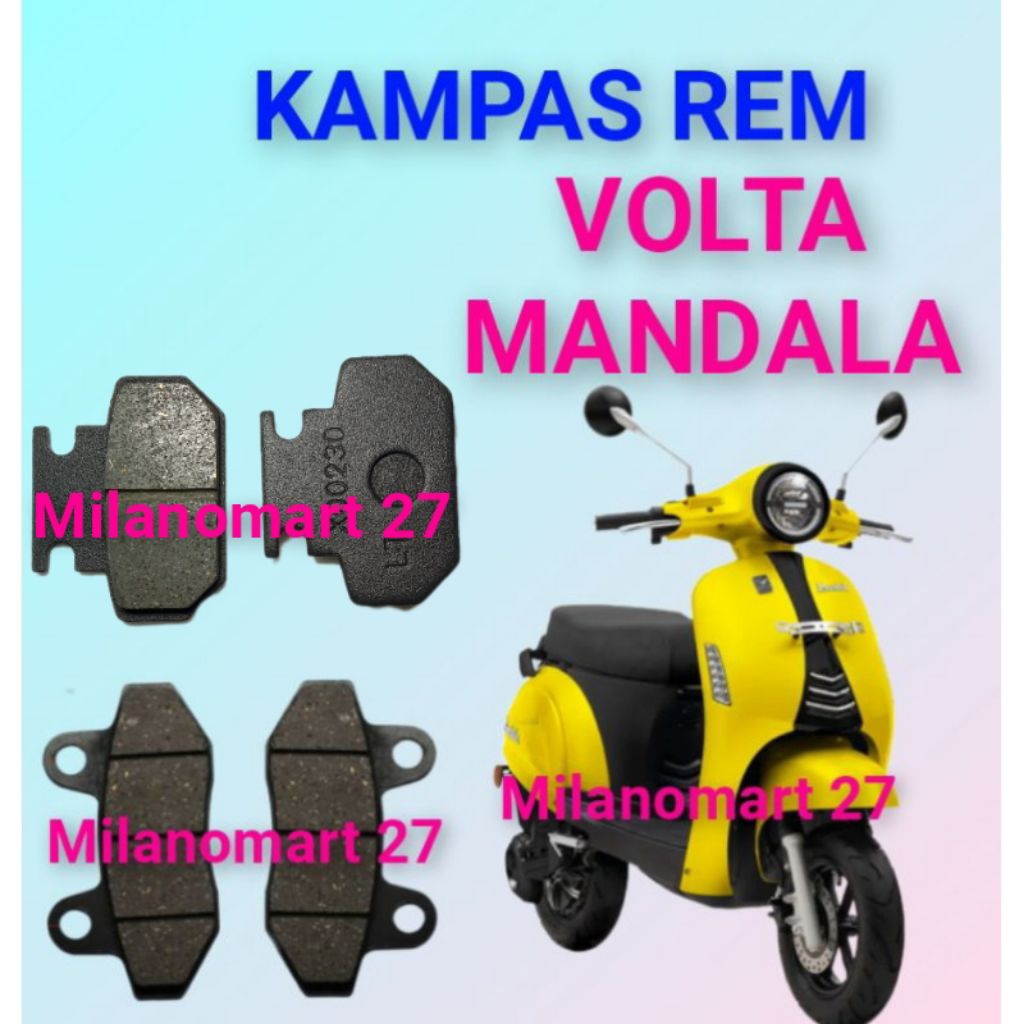 kampas rem Volta MANDALA kampas rem sepeda listrik Volta mandala