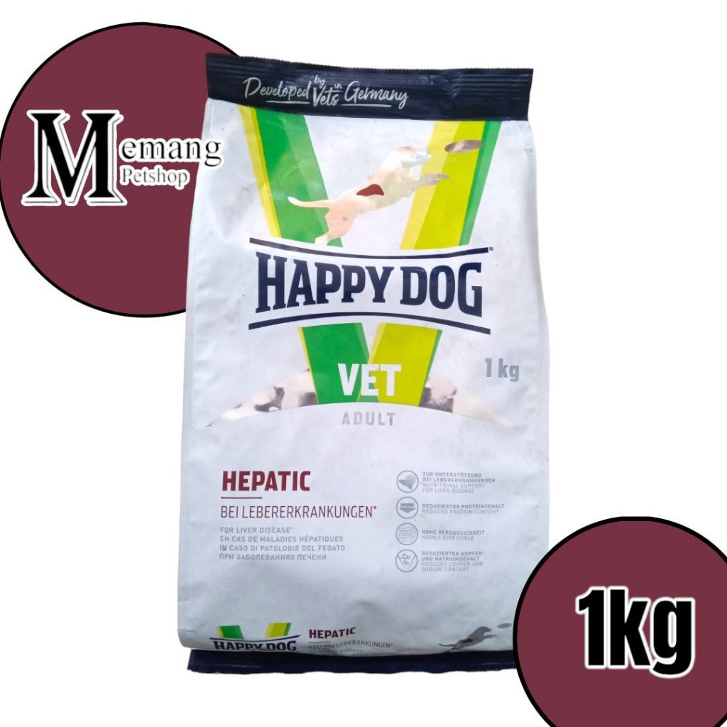 Happy Dog Vet Diet Hepatic 1Kg - Makanan Anjing - Food