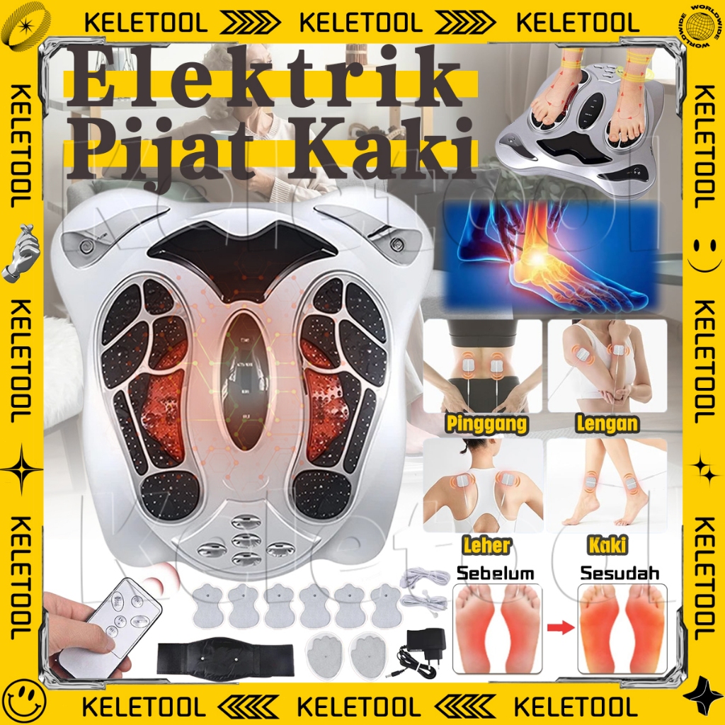 Elektrik Pijat Kaki Refleksi Elektronik Alat Terapi Kaki Listrik Akupuntur Alat Terapi Otot Dan Sara