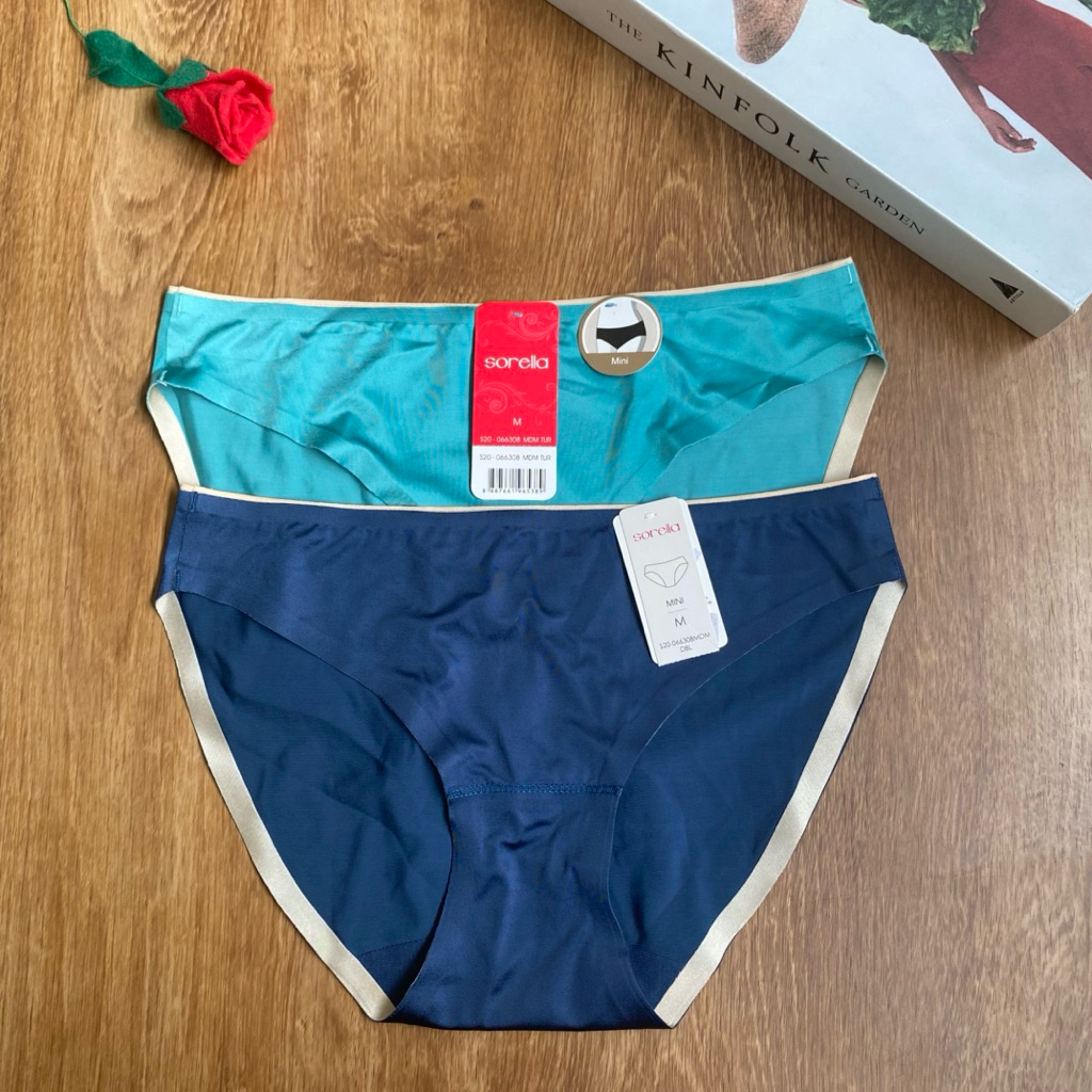 SORELLA PANTY MINI SEAMLESS CELANA DALAM WANITA ANTI JIPLAK SIZE M L
