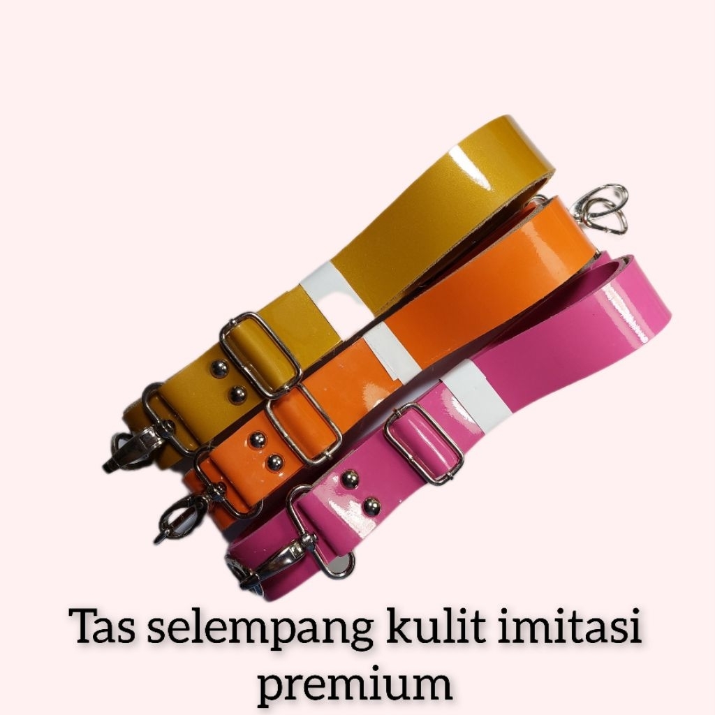 tali tas Selempang kulit sintetis premium